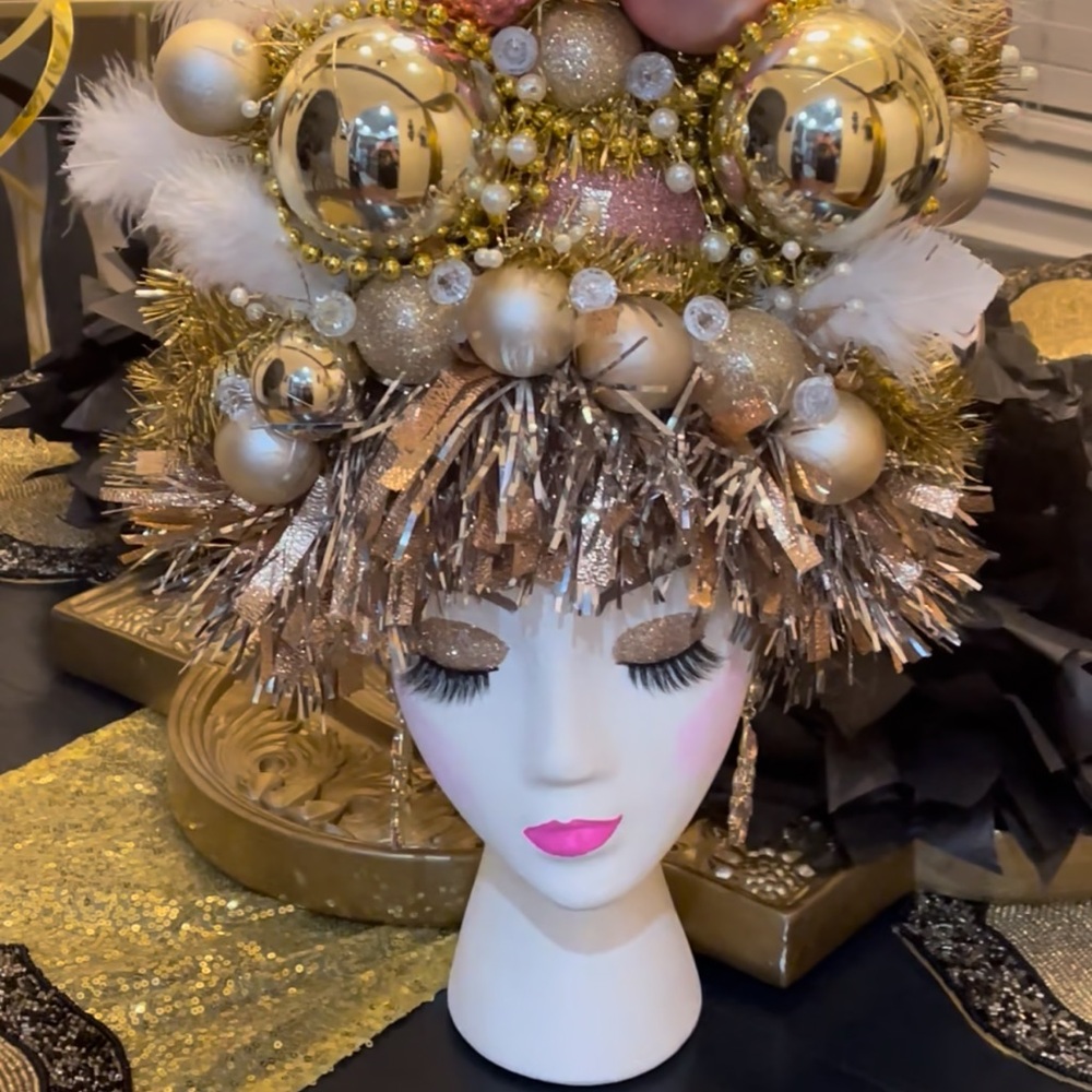 Gold and Silver Festive Headpiece
